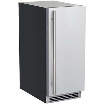 U-Line Craft Clear Ice Machine 15 Inch Pump Reversible Hinge Solid 115v BrightShield: Stainless Steel